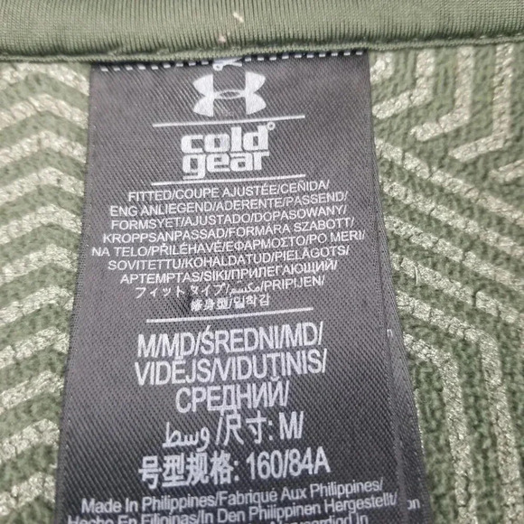 Under Armour Cold Gear Infrared Green Zip Jacket Women's Size Medium - Picture 10 of 10